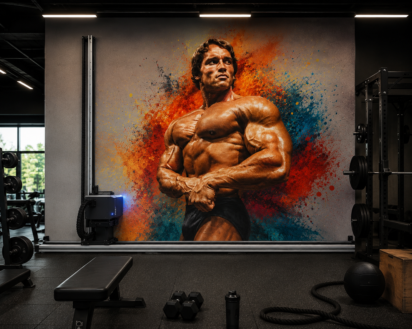Gym mural